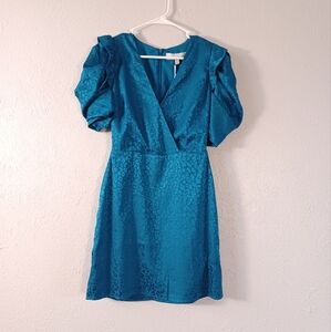 Adelyn RaePuff Sleeve Jacquard Dress